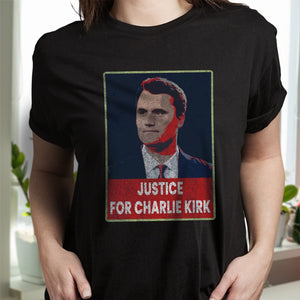 Justice For Charlie Kirk Dark Shirt HO82 66000