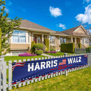 Harris Walz 2024 Banner TH10 63547