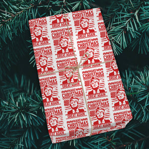 Trump Make Christmas Great Again Wrapping Paper TH10 64197