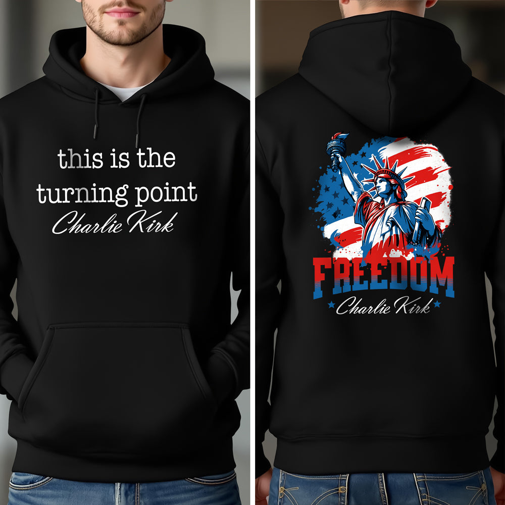 Charlie Kirk - This Is The Turning Point Back and Front Shirt HO82 66006