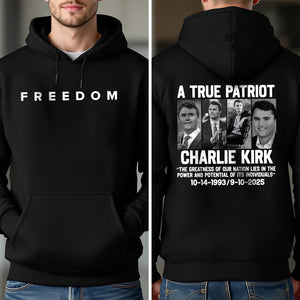 Justice For Charlie Kirk Back and Front Shirt HO82 66004