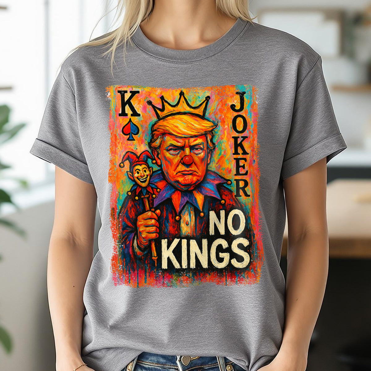 Joker, No Kings In America Since 1776 Bright Shirt