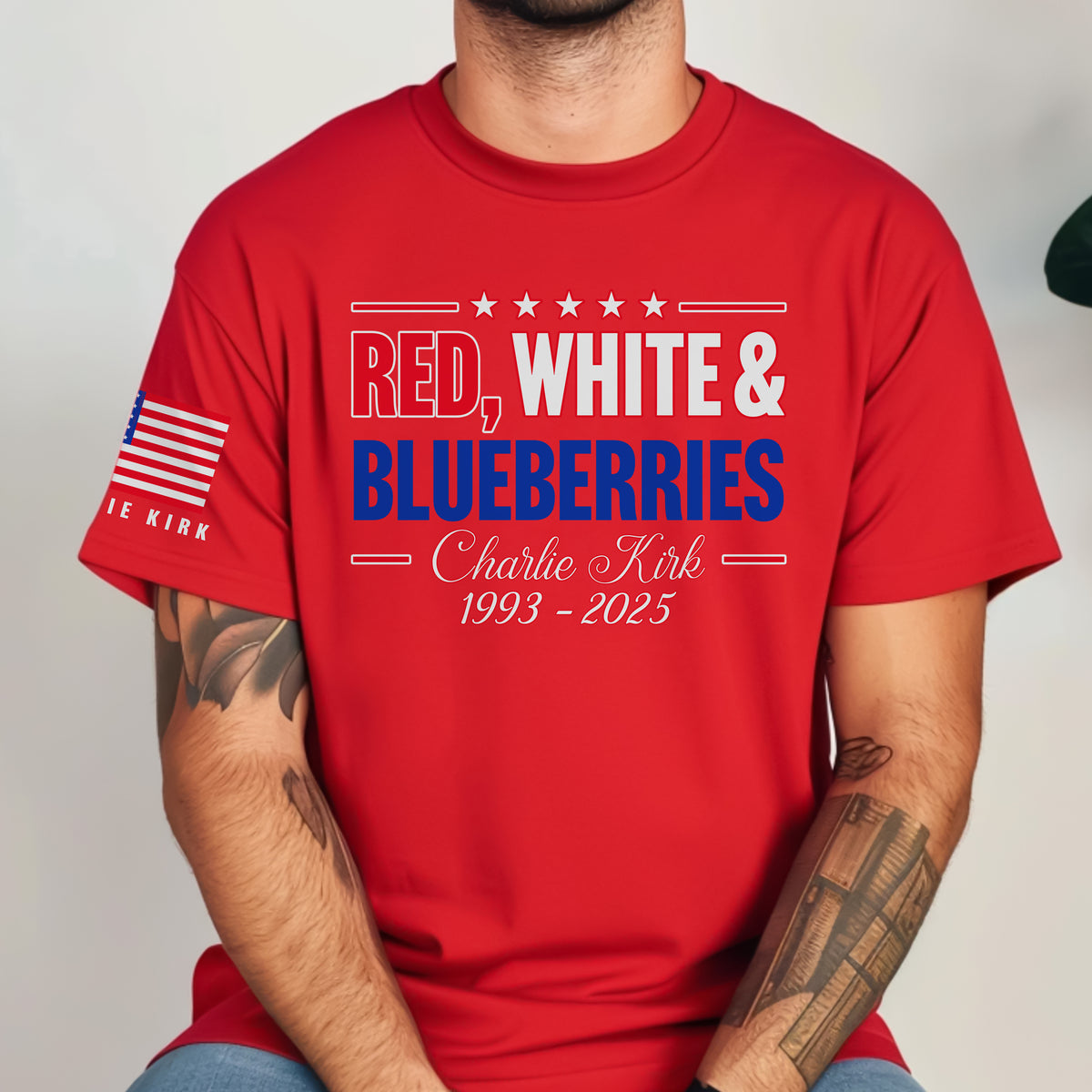 Red, White & Blueberries Charlie Kirk Shirt TH10 64519