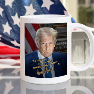 47th US President Donald Trump Photo White Mug HA75 67294