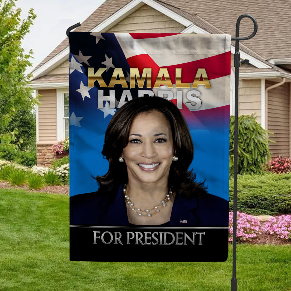 Kamala Harris Portrait Flag Garden Flag TH10 63497