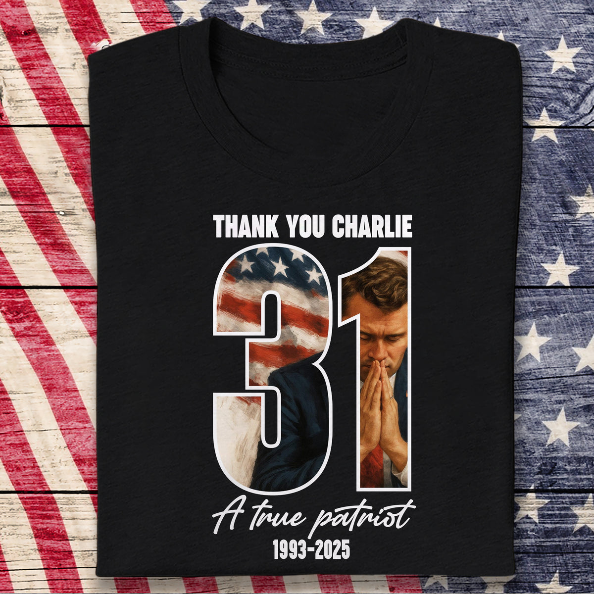 Thank You Charlie Kirk A True Patriot Dark Shirt HO82 65984