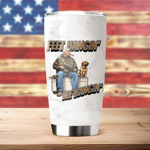 Trump Hunting Feet Hangin' We Bangin' Fat Tumbler LM32 63847