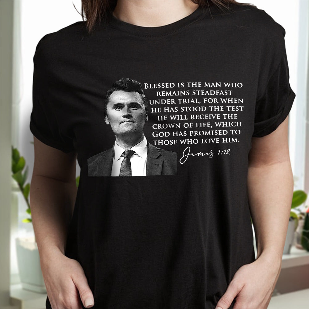 Charlie Kirk A True Patriot Biblical Dark Shirt HA75 64522