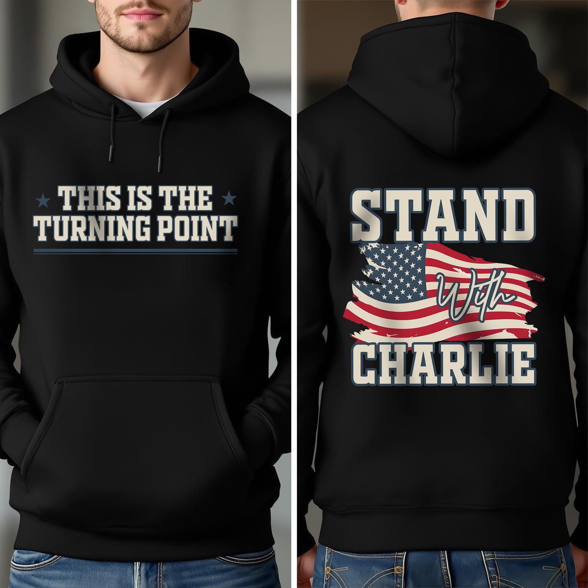 Justice For Charlie Kirk - This Is The Turning Point Back and Front Shirt LM32 65551