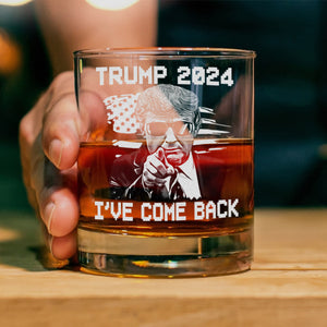 I've Come Back Trump - Love For Our Country Is What Matters Most Rock Glass HA75 63769