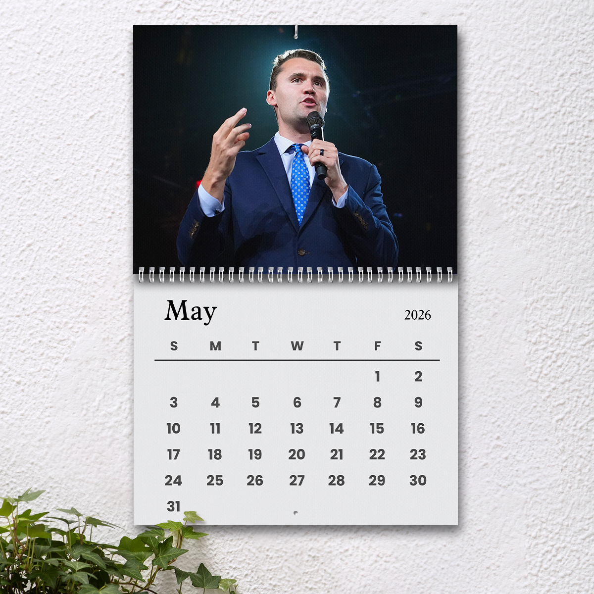 Year Of Charlie Kirk Wall Calendar 2026 Inspirational Wall Calendar LM32 65793