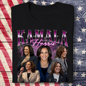 Kamala Harris 2024 Let's Finish the Job Bootleg Vote Democrat Shirt HO82 63390