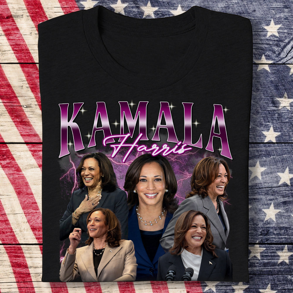 Kamala Harris 2024 Let's Finish the Job Bootleg Vote Democrat Shirt HO82 63390