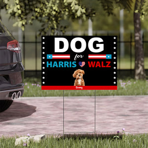 Custom Photo Dogs Cats Pets For Harris Walz Yard Sign HO82 65148