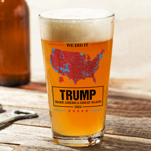 We Did It Trump Make America Great Again Beer Glass HA75 63998