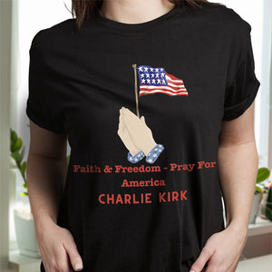 Faith & Freedom – Pray for America Dark Shirt HA75 64590