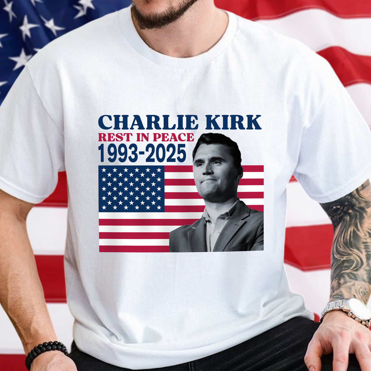 Charlie Kirk Rest In Peace 1993-2025 America Bright Shirt LM32 65529