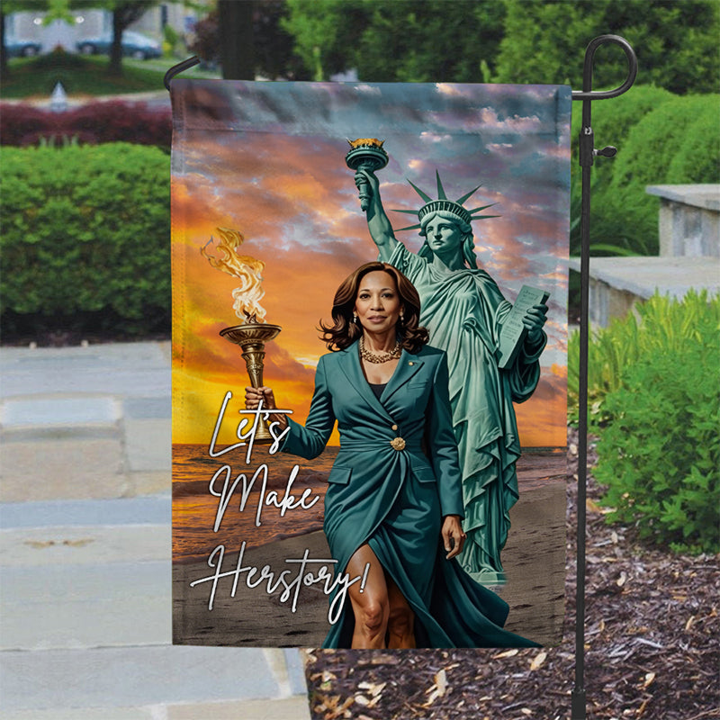 Let's Make Herstory Kamala Harris Garden Flag TH10 63377