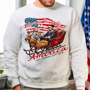 Believe The Magic Of America Trump Santa Bright Shirt HO82 65246