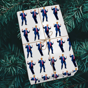 Custom Trump Dancing Style Make Christmas Great Again Wrapping Paper HO82 65454