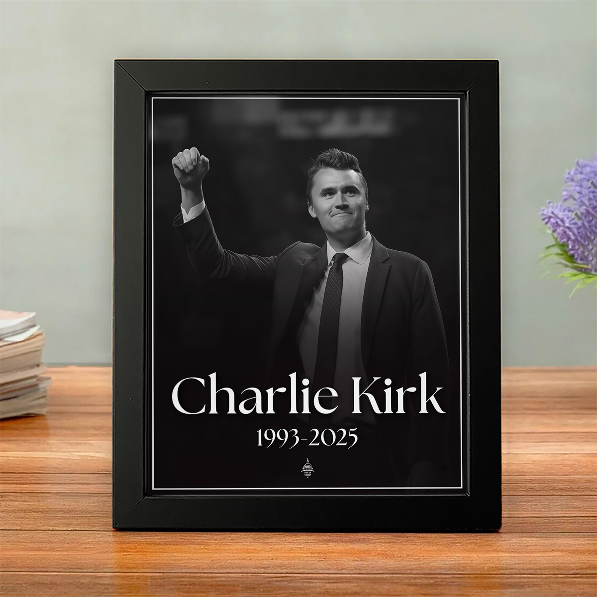 Pray For Charlie Kirk 1993 - 2025 Memorial Picture Frame TH10 64435