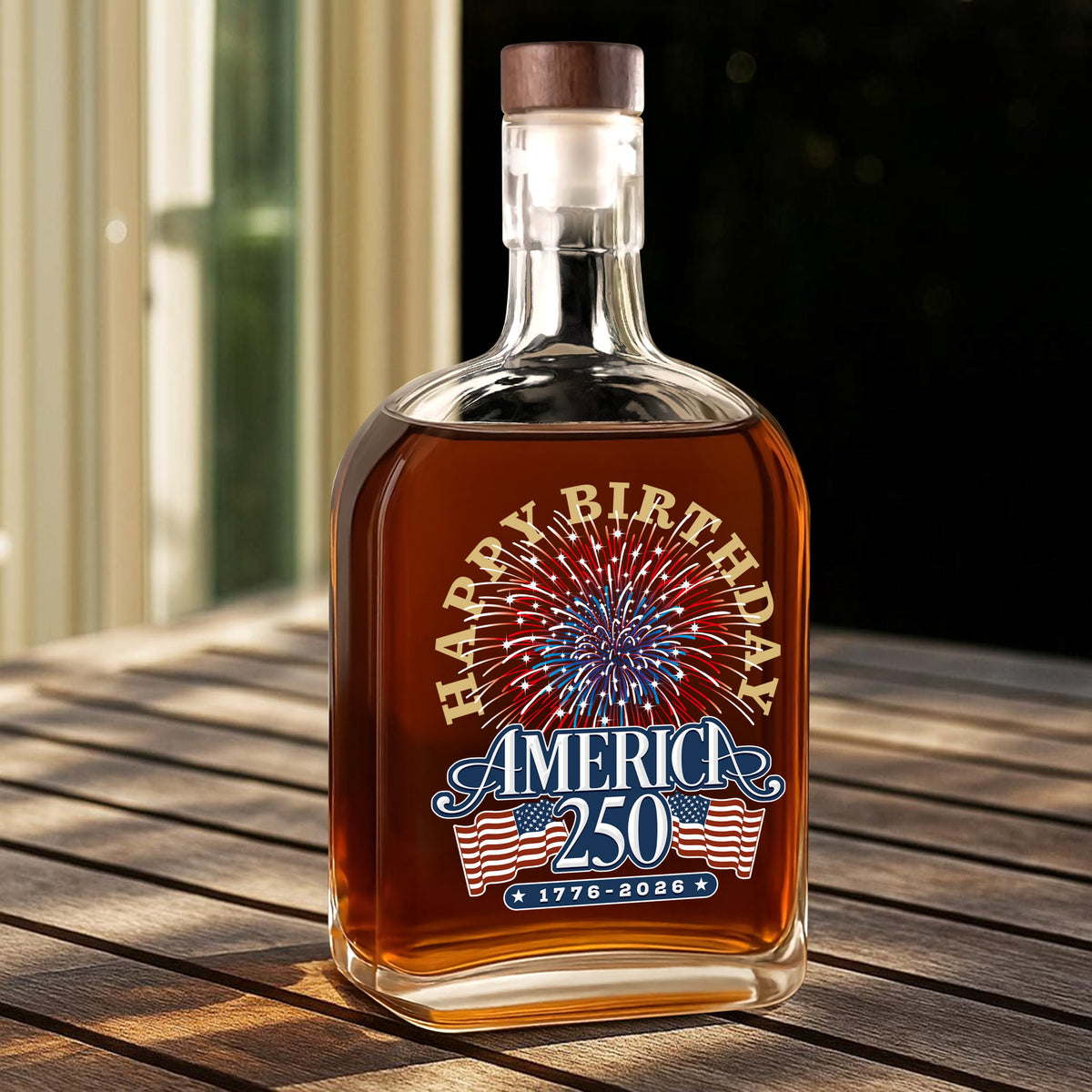 America 250 Semiquincentennial Fireworks Celebration Whiskey Bottle HO82 894614
