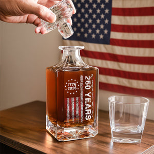 America 250th Birthday US Flag 250 Years We The People Decanter HA75 897388
