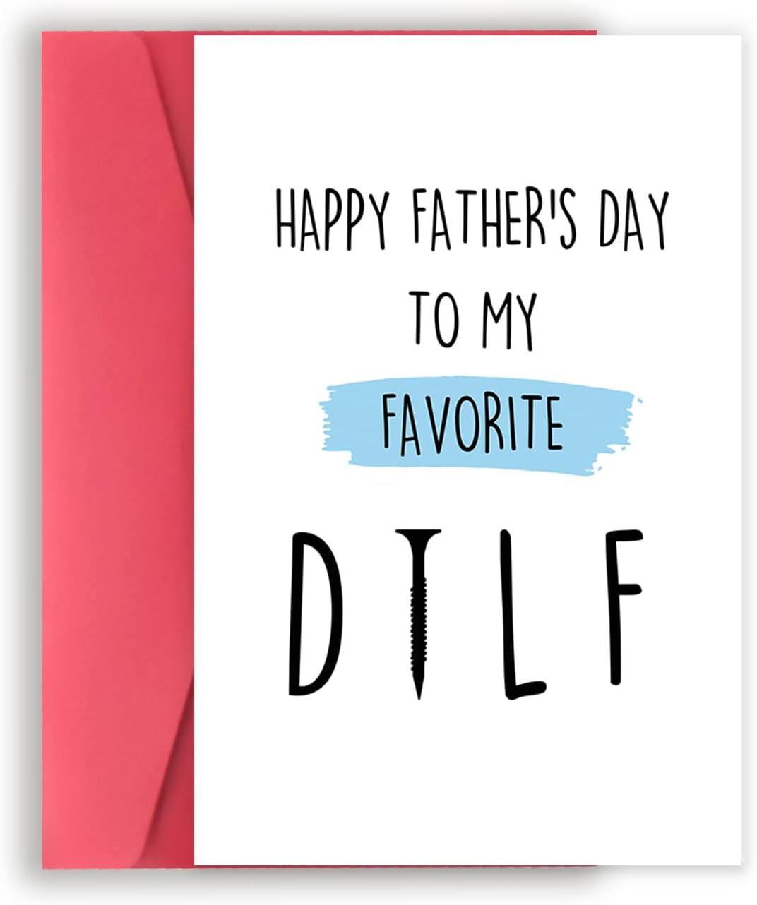 Perfect Father-Daughter Relationship Card for Father, Funny Father’S Day Gift for Dad, Happy Birthday Card from Daughter, Unique Bday Gift Idea for Stepdad