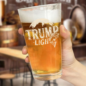 Custom Trump Light Fishing Lovers Print Beer Glass HO82 65466