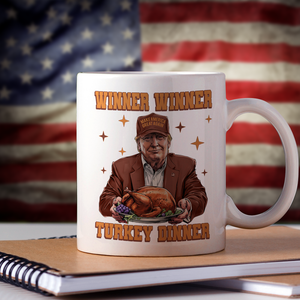 Trump Great Again Winner Turkey Dinner White Mug LM32 63917