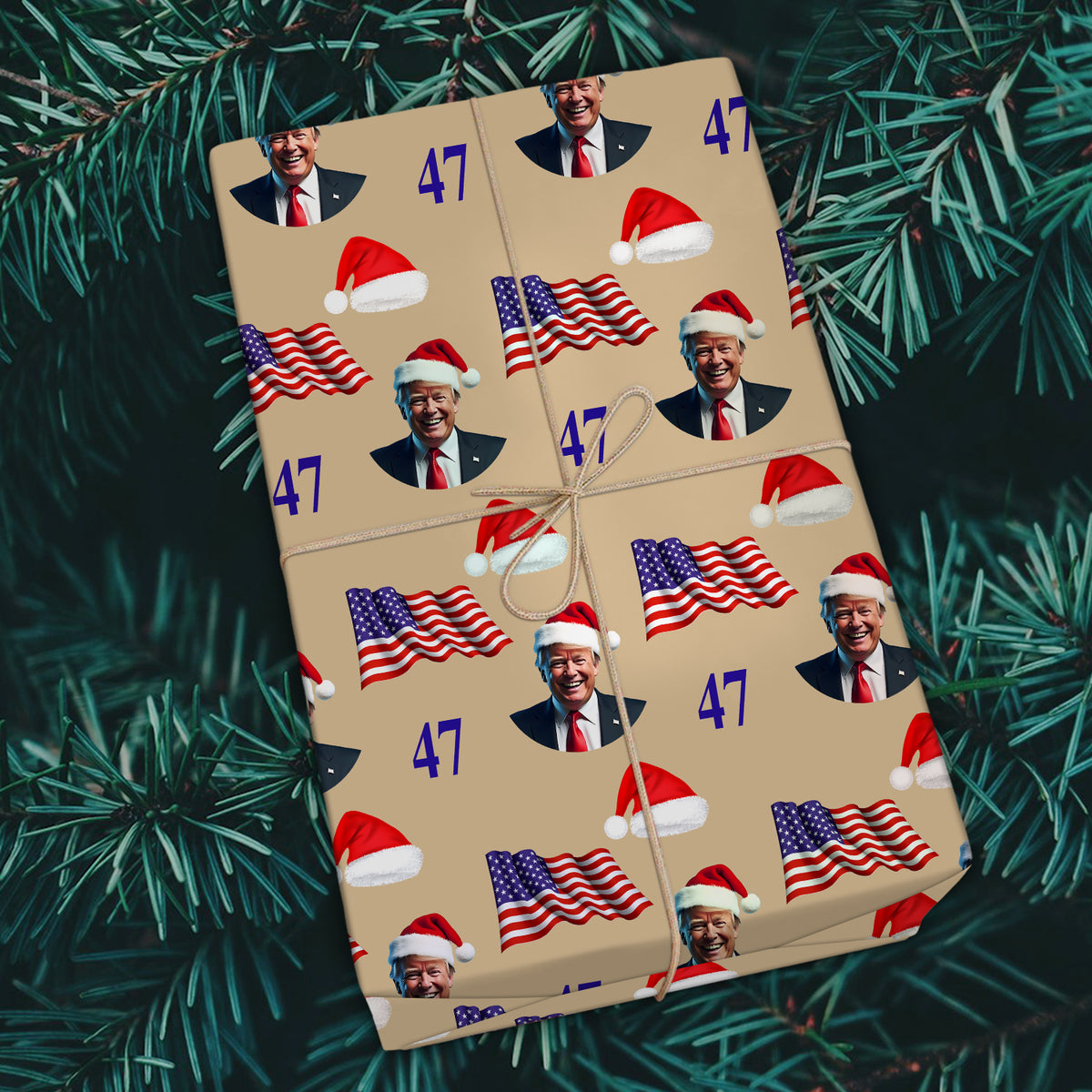 Make Your Gifts Great Again with Trump 2024 Wrapping Paper LM32 63947