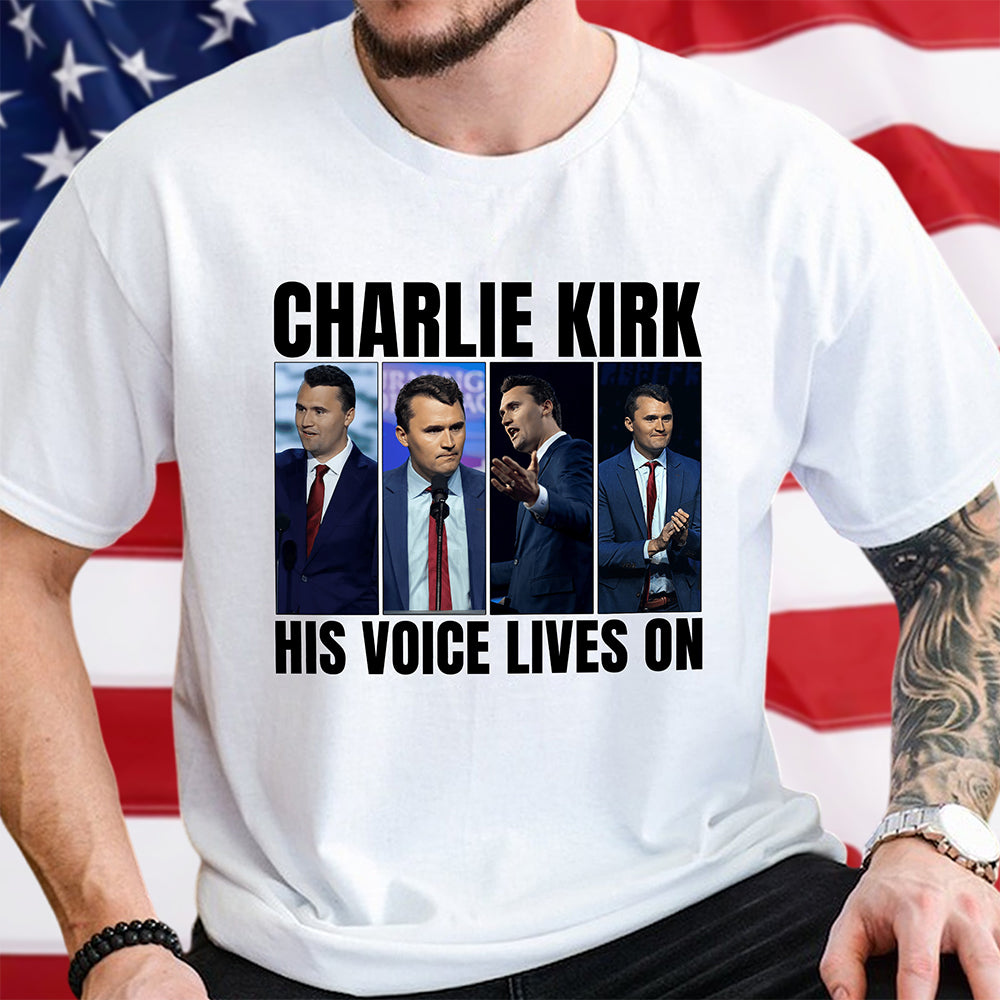 Charlie Kirk His Voice Lives On Bright Shirt HO82 65898