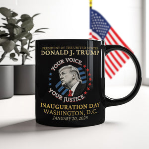 Trump Inauguration Day 2025 Commemorative Memorabilia Black Mug HO82 65636