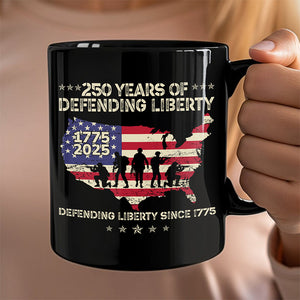 250 Years Of Defending Liberty Black Mug TH10 894683