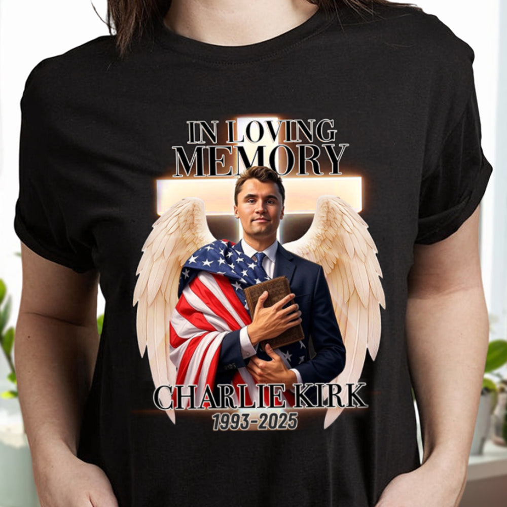 In Loving Memory Of Charlie Kirk Dark Shirt HO82 65776