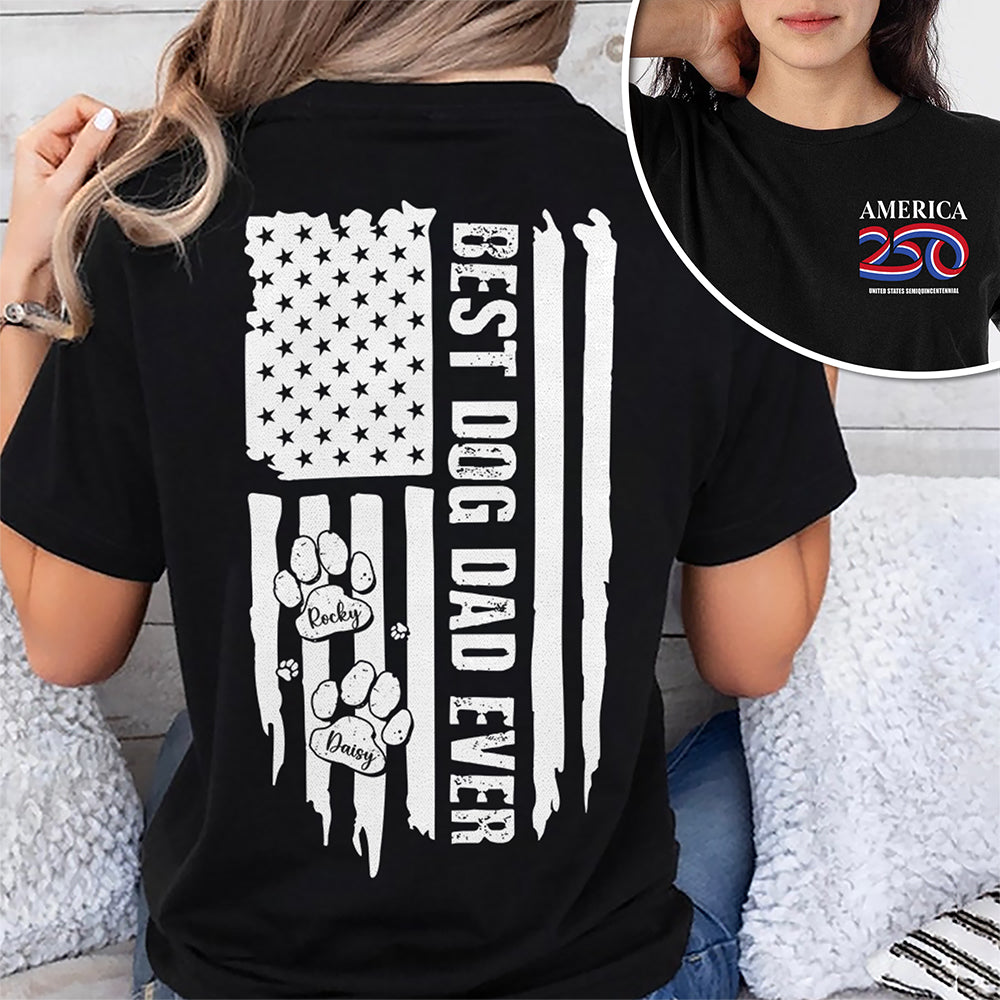 Custom Name USA Semiquincentennial America 250 Back & Front Shirt LM32 895301