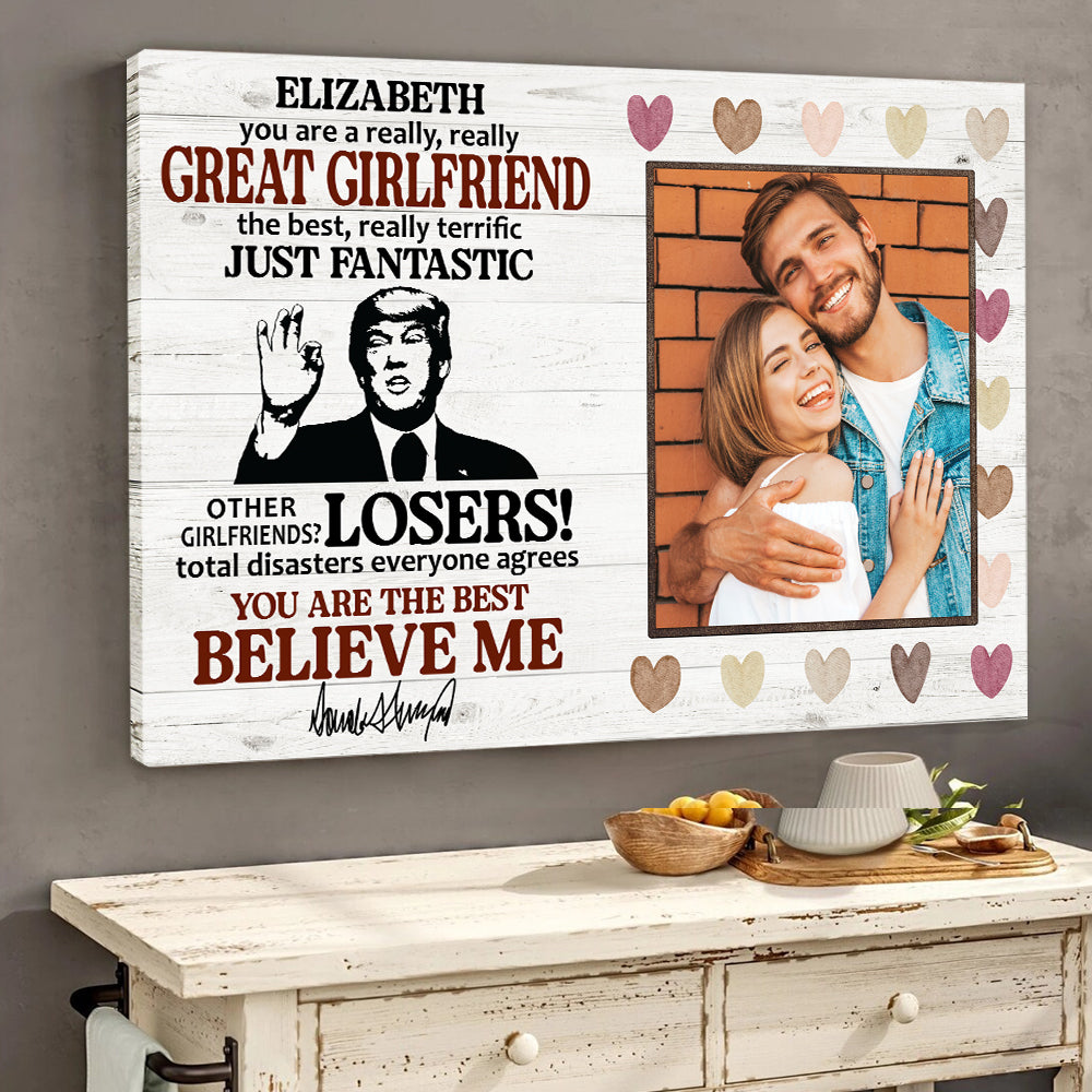 Custom Photo You're Really Great Canvas Wife Gifts For Mother's Day From Husband HA75 64386
