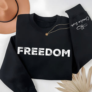 Charlie Kirk Freedom Dark Sleeve Sweatshirt HA75 64568