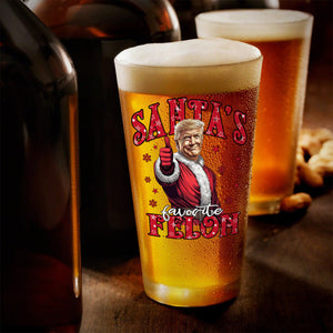 Santa's Favorite Felon Beer Glass TH10 64043