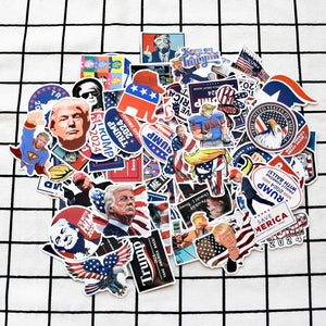 Trump 2024 Stickers (200 Pcs) Patriotic American Support Sticker Make America Great Again Decor USA Flag Decal Gifts Merch for Laptop Window Luggage Guitar Skateboard