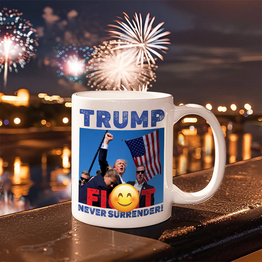 Never Surrender Donald Trump Mug TH10 63057