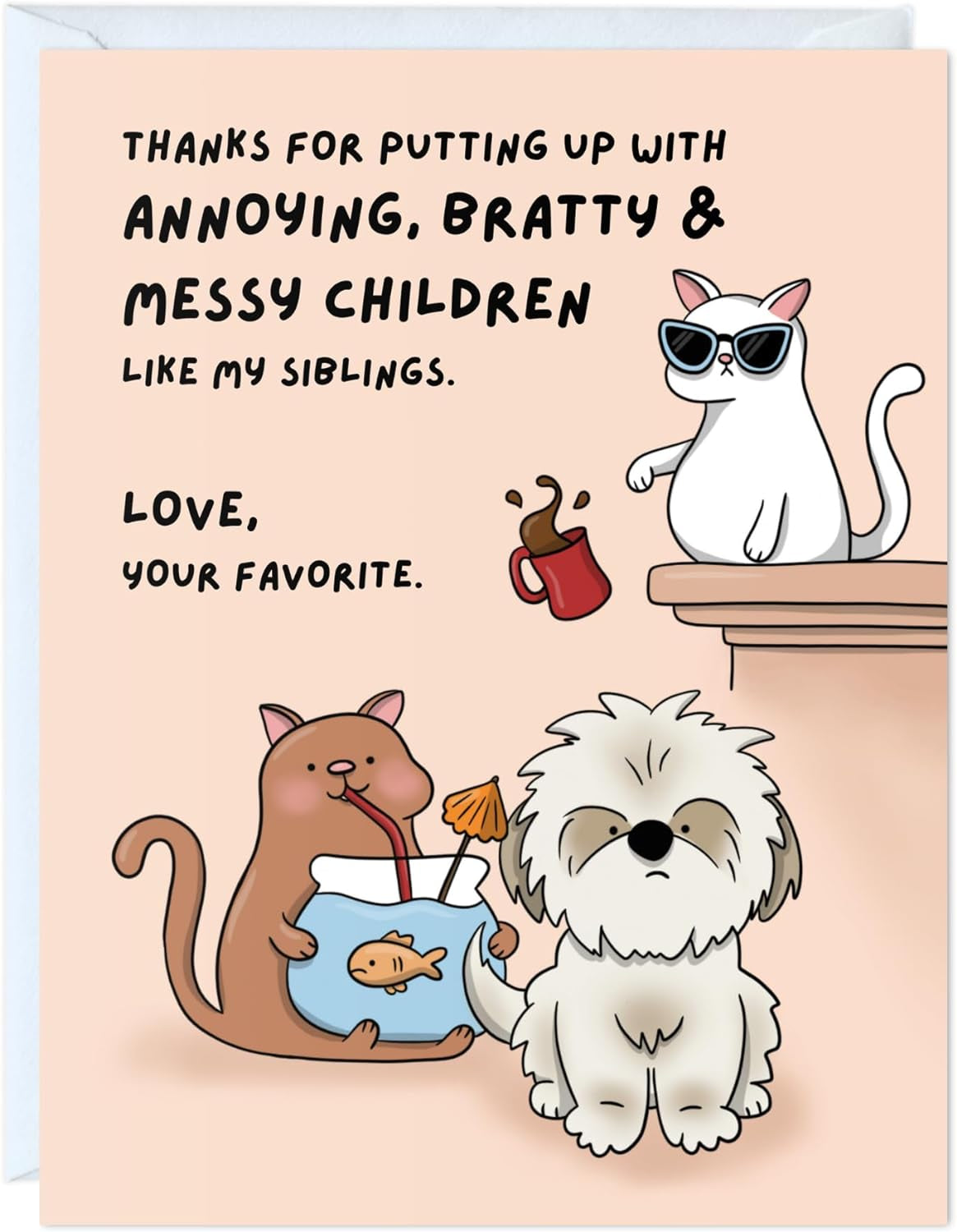 Fathers Day Card for Dad Birthday, Anniversary Husband Him Grandpa Grandfather Stepdad Stepfather, Birthday Thank You Kawaii Greeting Card (Thanks for Feeding Me ...)