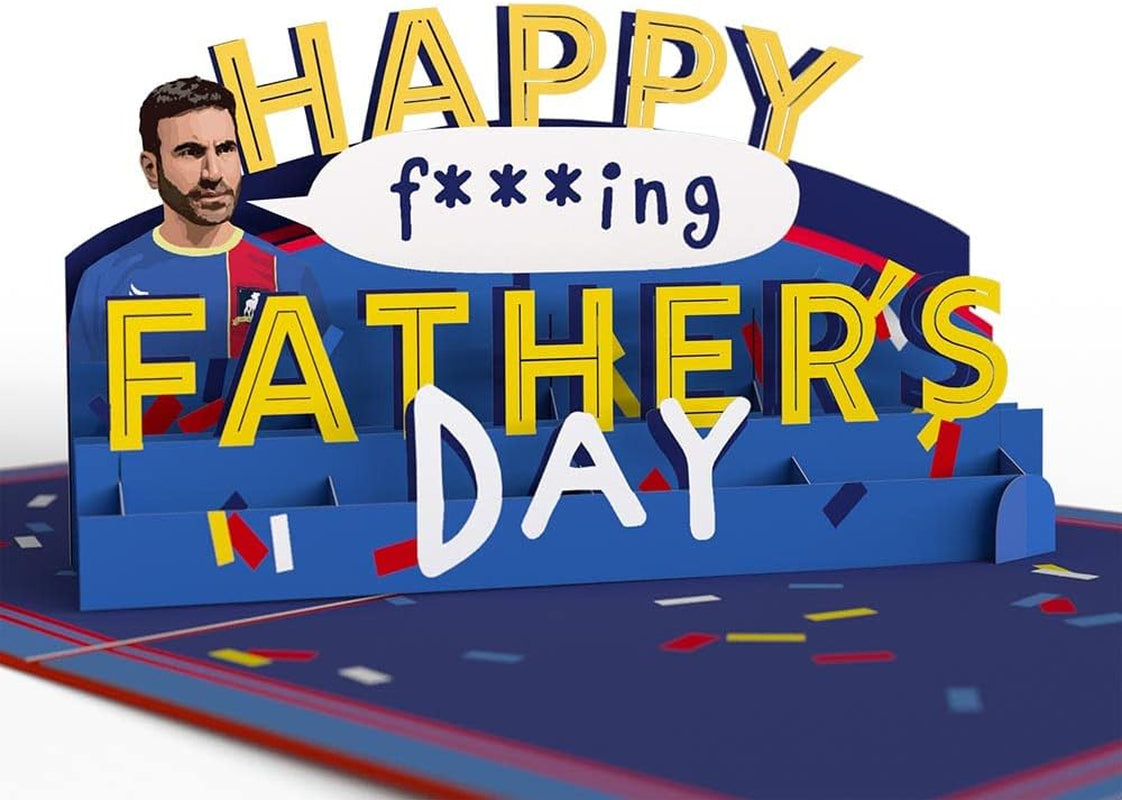 Ted Lasso Happy Father'S Day Pop-Up Card, 5 X 7”, Funny Card for Husband or Dad, Greeting Card with Envelope