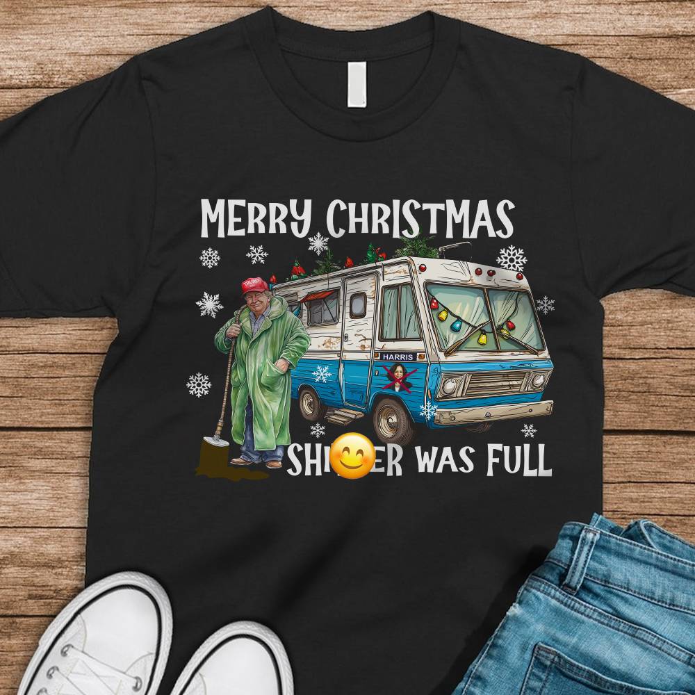 Merry Christmas Trump Shi**er Was Full Dark Shirt HO82 65332