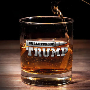 Trump's Bulletproof Victory – 2024 Commemorative Rock Glass LM32 63759