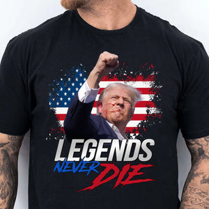 Trump Legends Never D** | Trump Fi**t 2024 Shirt Pennsylvania Rally | Shirt Dark C1116 - GOP