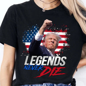 Trump Legends Never D** | Trump Fi**t 2024 Shirt Pennsylvania Rally | Shirt Dark C1116 - GOP