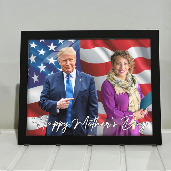 Personalize Custom Photo With Trump Happy Mother's Day Picture Frame TH10 64357