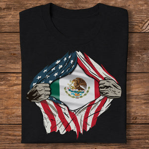 American Grown Mexican Roots USA Mexico Flag Flag Shirt HA75 63322