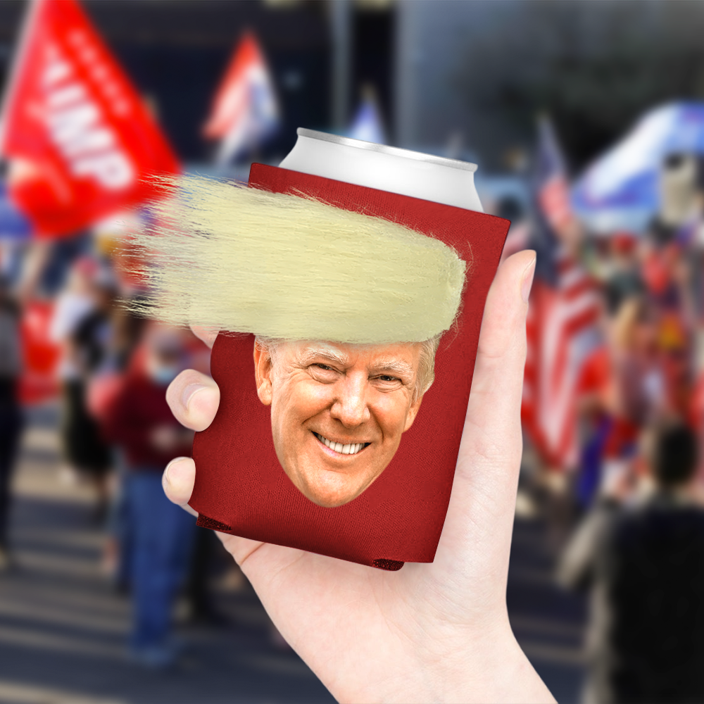 President Trump Funny Hair Can Cooler N304 HA75 62928